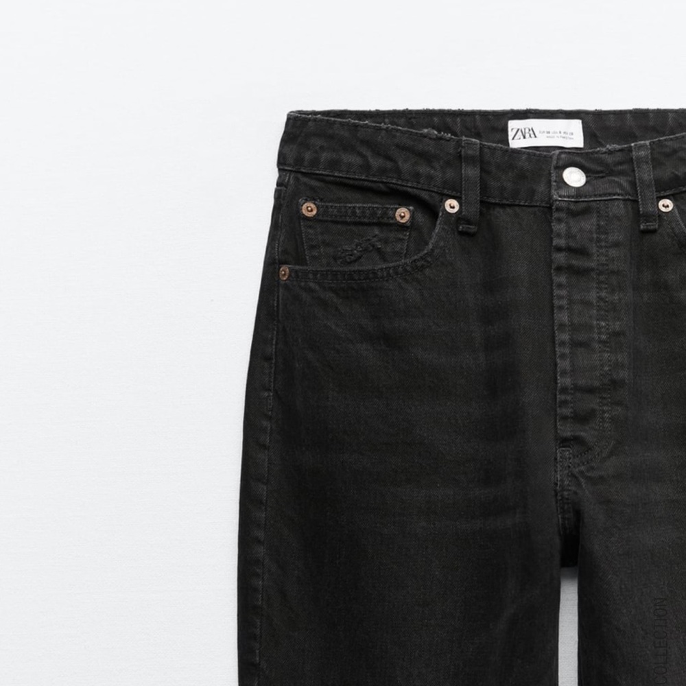 ZARA TRF Straight Jeans NWOT - Picture 4 of 4